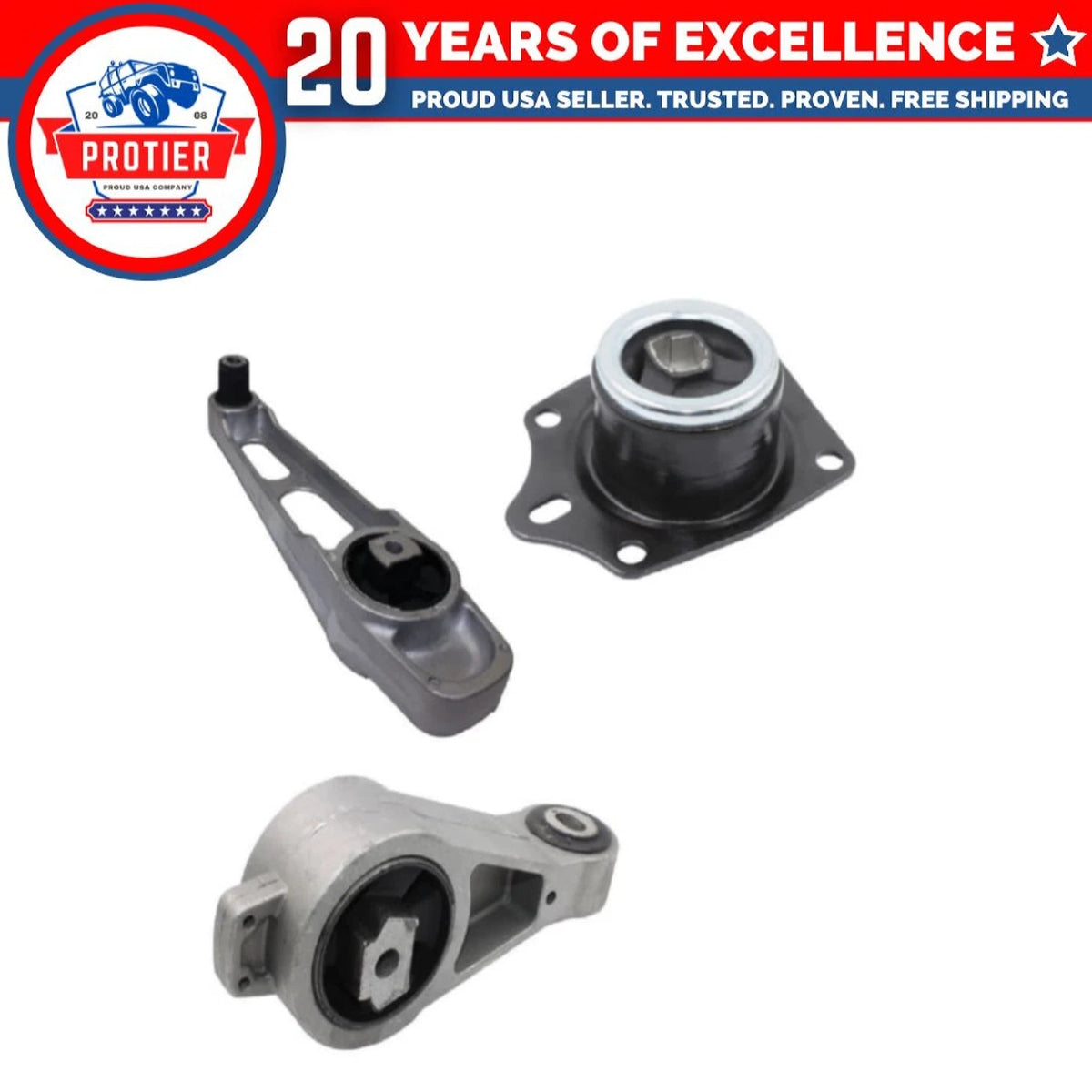 Fits 2001-2010 Chrysler PT Crusier 2.4L AUTO w/o Turbo Motor Mount Set 3PCS 6B93BC-57