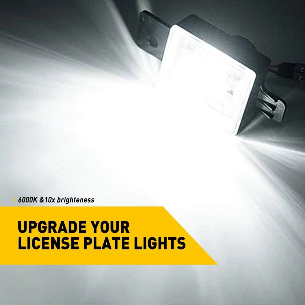 2PCS LED License Plate Light Tag White For 2014-18 Silverado Chevy GMC Sierra 6B93BC-57