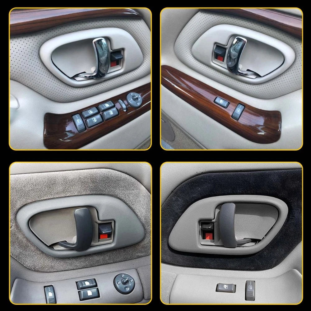 Inside Interior Door Handle Bezels Trim Gray for 95-98 C1500 Sierra Special EOA 6B93BC-57