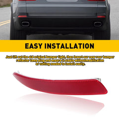 For BMW X5 E70 2007-2010 Left Driver Side Bumper Rear Reflector Light Red Lens 6B93BC-57