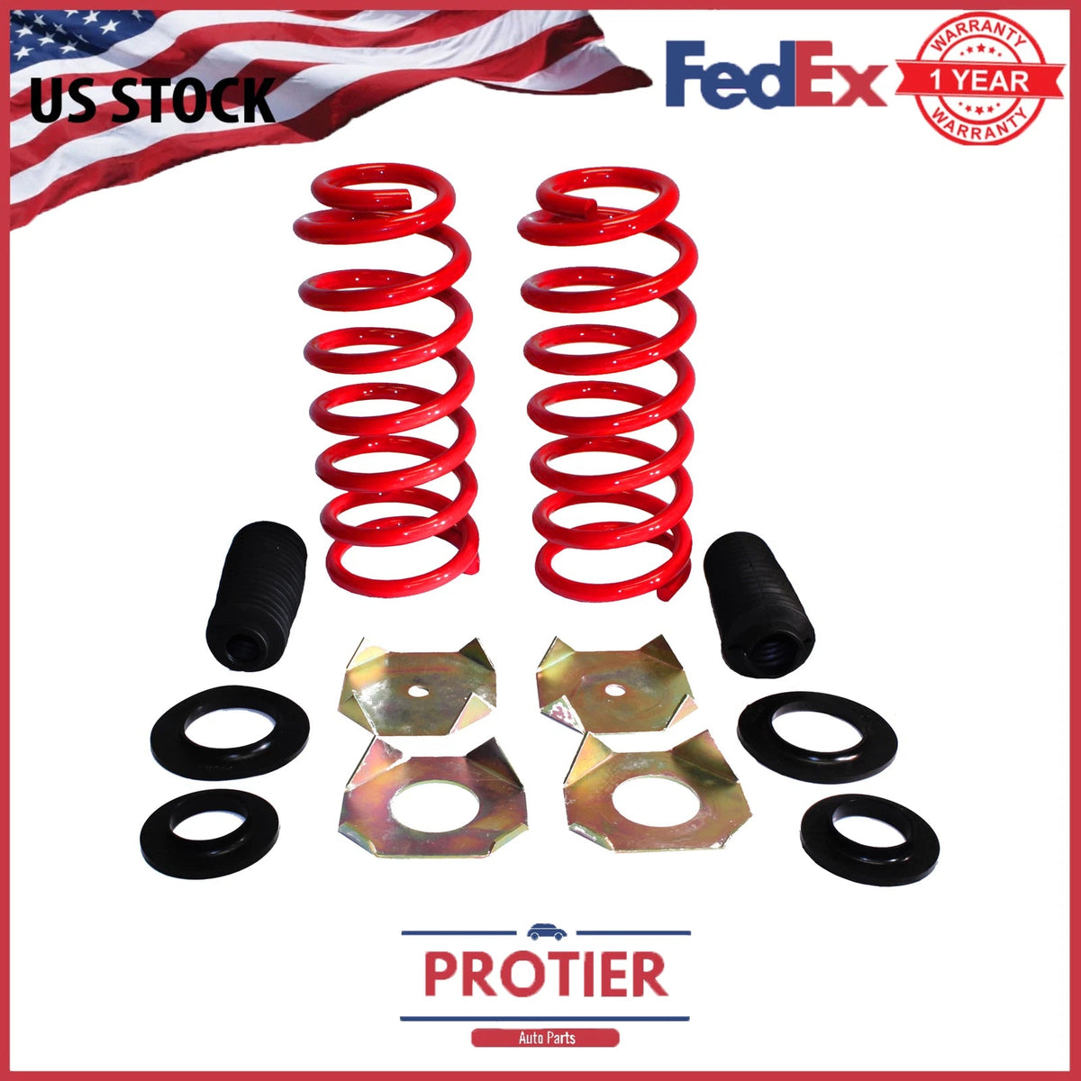 Front Coil Spring Conversion Kit Fit 1995-1996 Lincoln Continental 6B93BC-57