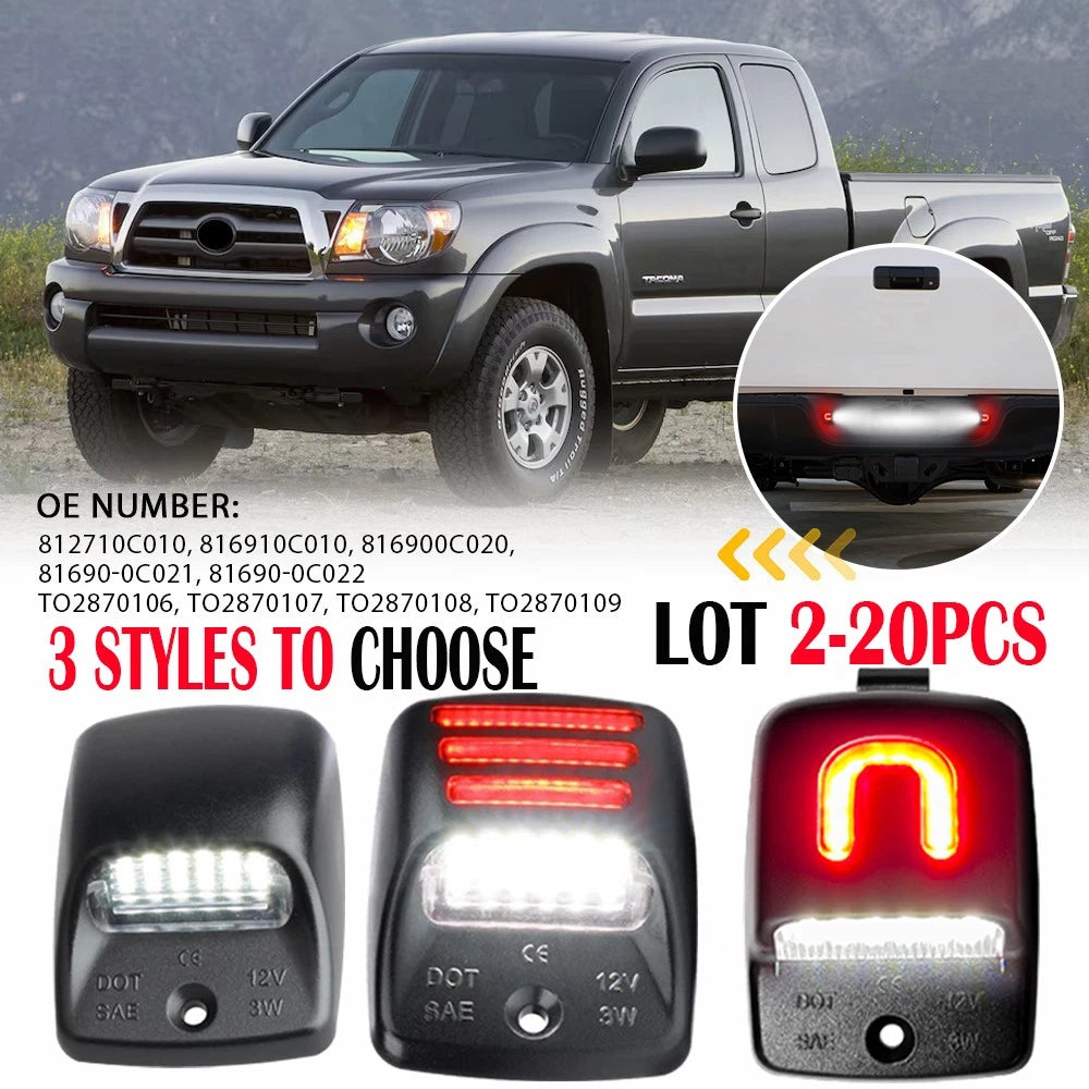 2-20PC LED License Plate Lights Lamps For Toyota Tundra 2000-2013 Tacoma 2005-15 6B93BC-57