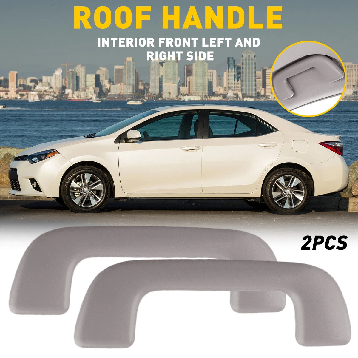 Front Rear Handle Inner Roof Ceiling Pull Grab For Toyota Yaris Corolla Rav4 USA 6B93BC-57