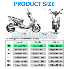 M Motorcycle Cover Waterproof Sun Rain Fit Honda Grom 125 Monkey 125 / Ruckus 50