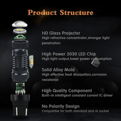 AUXITO Turn Signal Light Yellow LED Bulb For Chevy 11~17 Cruze 13~17 Malibu EOA AUXITO