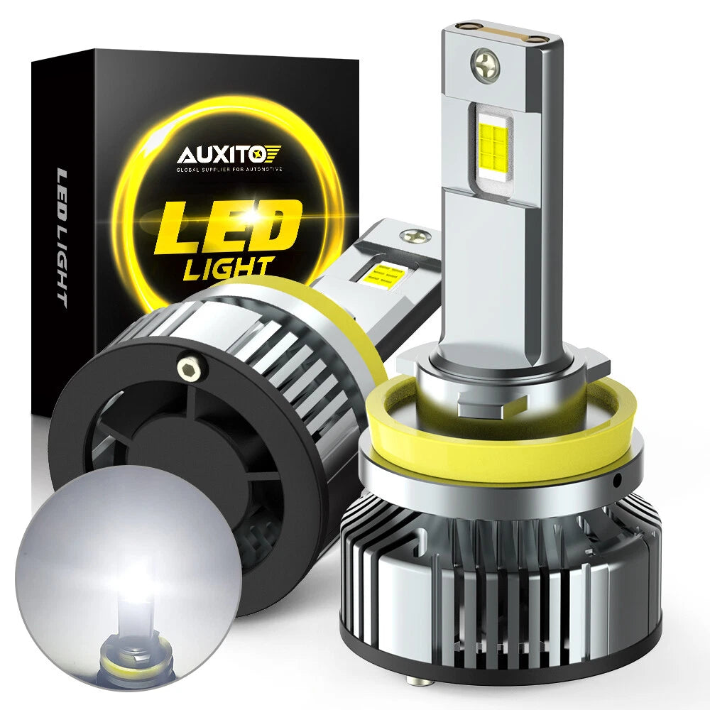 H11 LED Headlight Super Bright Bulbs Kit 6500K White 40000LM HIGH/LOW BEAM EOA 6B93BC-57