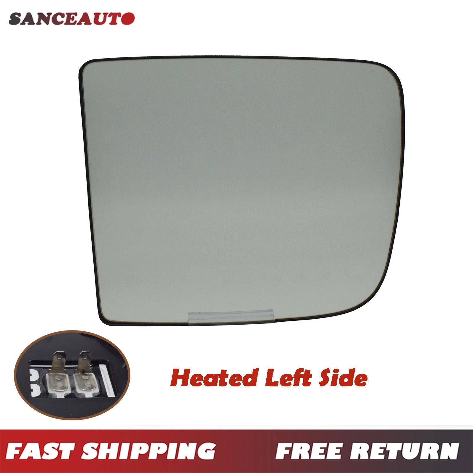 Left Driver Heated Towing Mirror Glass For 2013-2022 Dodge Ram 1500 68067727AA 6B93BC-57