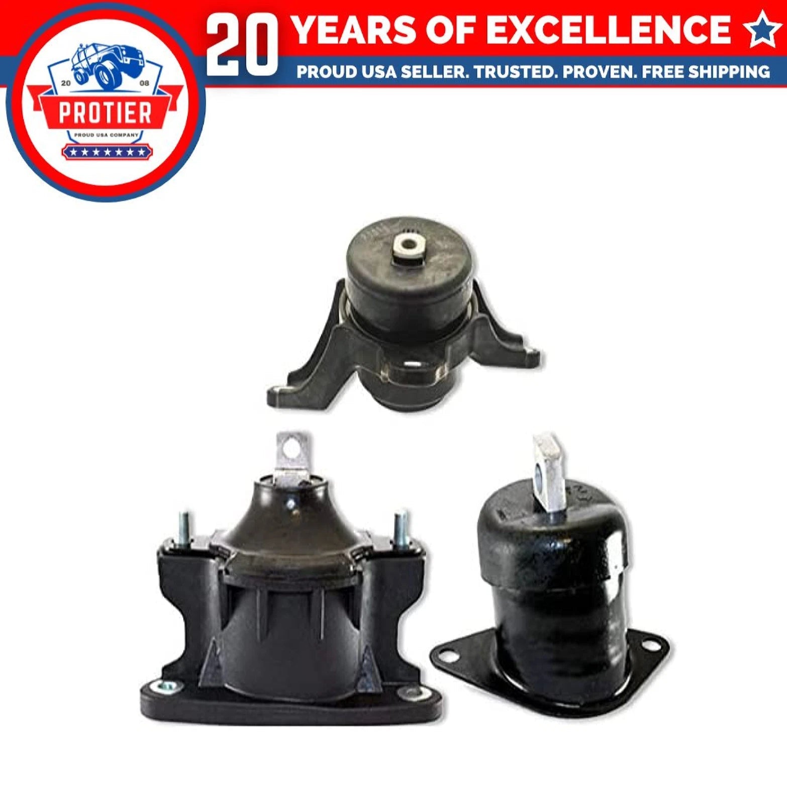 Fits 2008-2012 Honda Accord/2009-2013 Acura TSX 2.4L Motor&Trans Mount 3pcs : 6B93BC-57