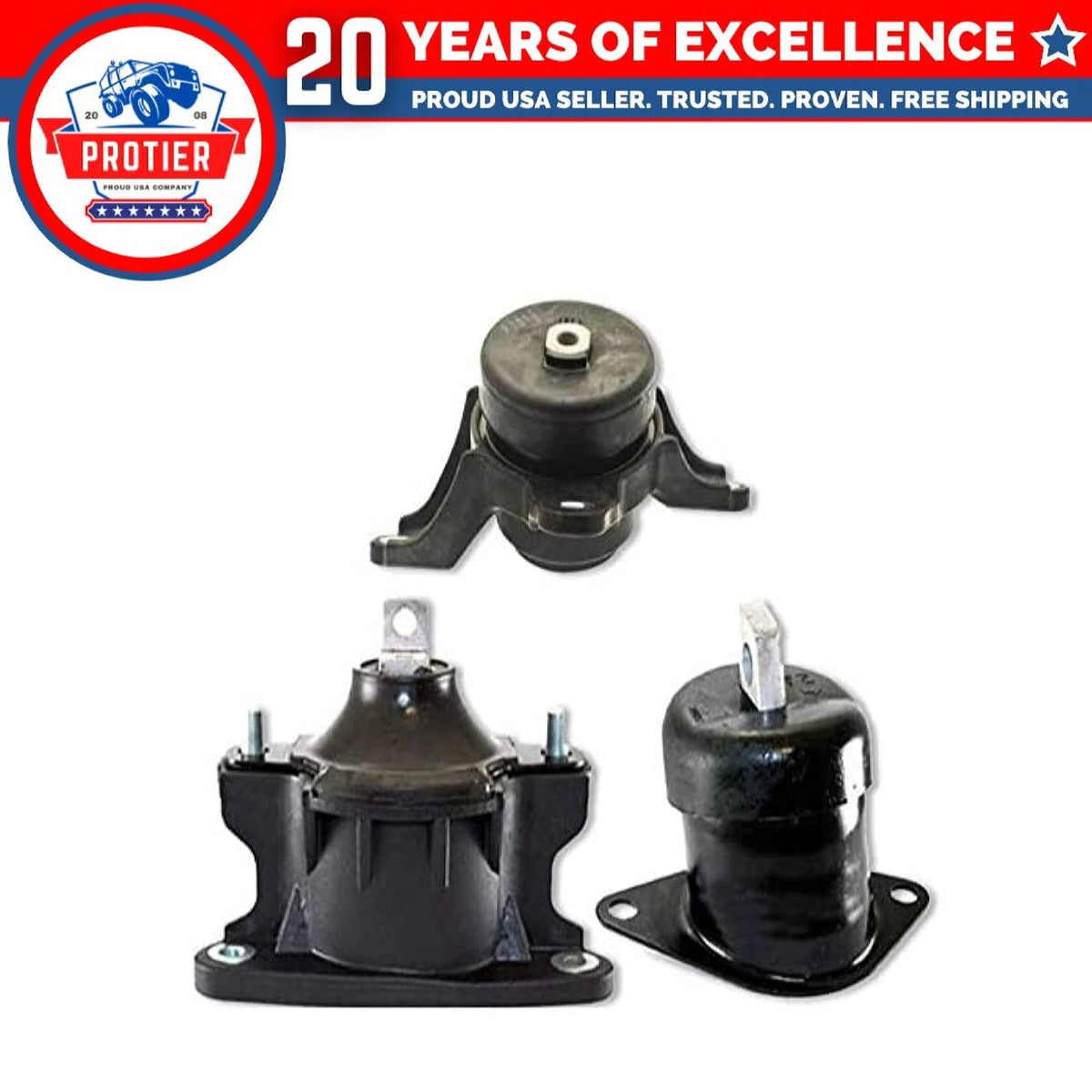 Fits 2008-2012 Honda Accord/2009-2013 Acura TSX 2.4L Motor&Trans Mount 3pcs : 6B93BC-57