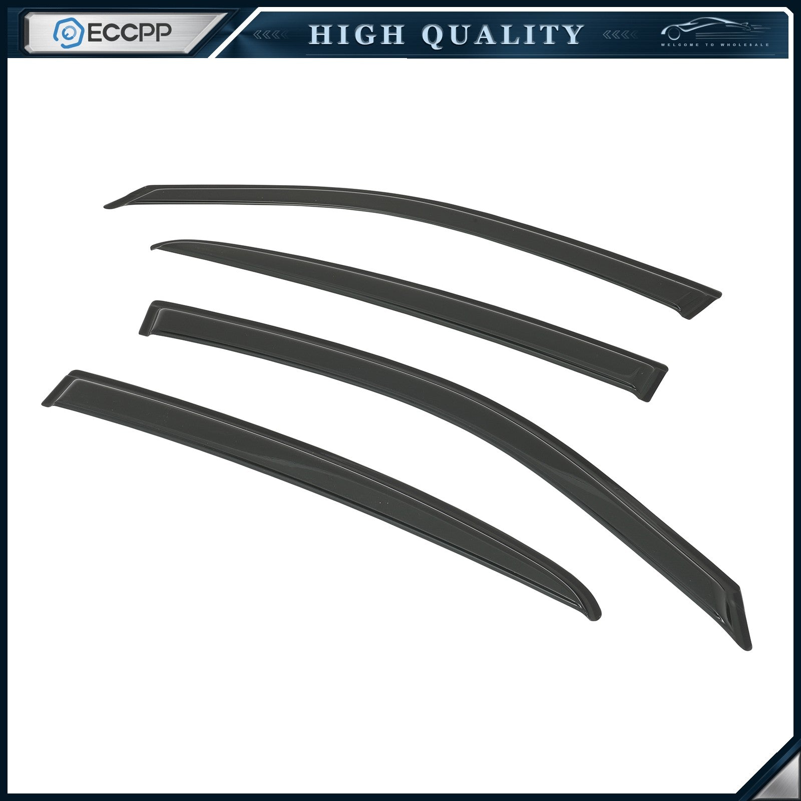 Window Visor Vent Rain Shades Guards Deflectors For 2011-2019 2020 Dodge Charger 6B93BC-57