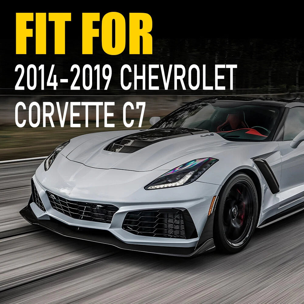 Smoked LED Side Marker Light Bumper Reflector Lamp For 14-19 Chevy Corvette C7 A 6B93BC-57
