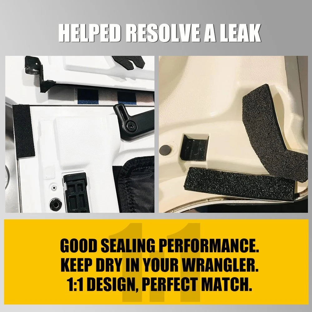 17Pcs Hard Top Leak Repair Seal Kit Assy for 2007-2017 Jeep Wrangler 68026937AB 6B93BC-57