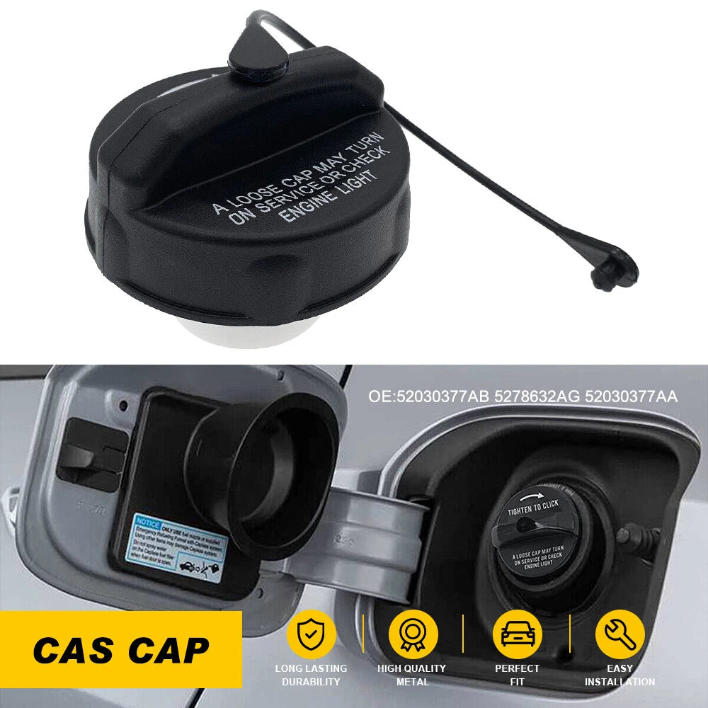 1 For Dodge 2011-2018 Durango Jeep Grand Cherokee Fuel Gas Black Cap Replacement 6B93BC-57