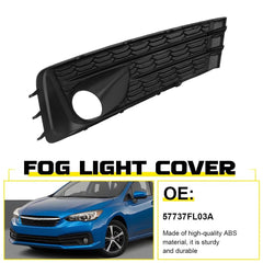 Front Left Bumper Grille Bezel Fog Light Cover For 2020-2023 Subaru Impreza EOA 6B93BC-57