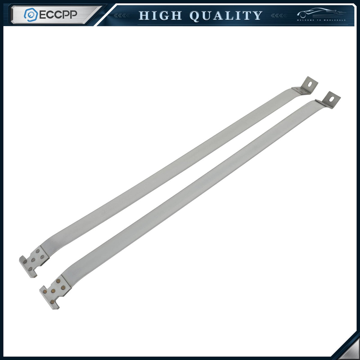 2X Silver Fuel Tank Straps Fits 1999 2000-2004 Jeep Grand Cherokee 6B93BC-57