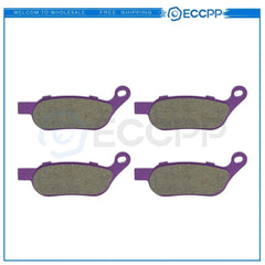 2 Pair Brake Pads For Harley-Davidson CVO Deluxe FLSTNSE Softail Carbon Fiber 6B93BC-57