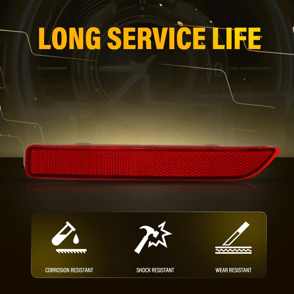 2X Rear Bumper Reflector Light For 2015-2022 Nissan Murano 3.5L/2018-2022 Leaf A 6B93BC-57