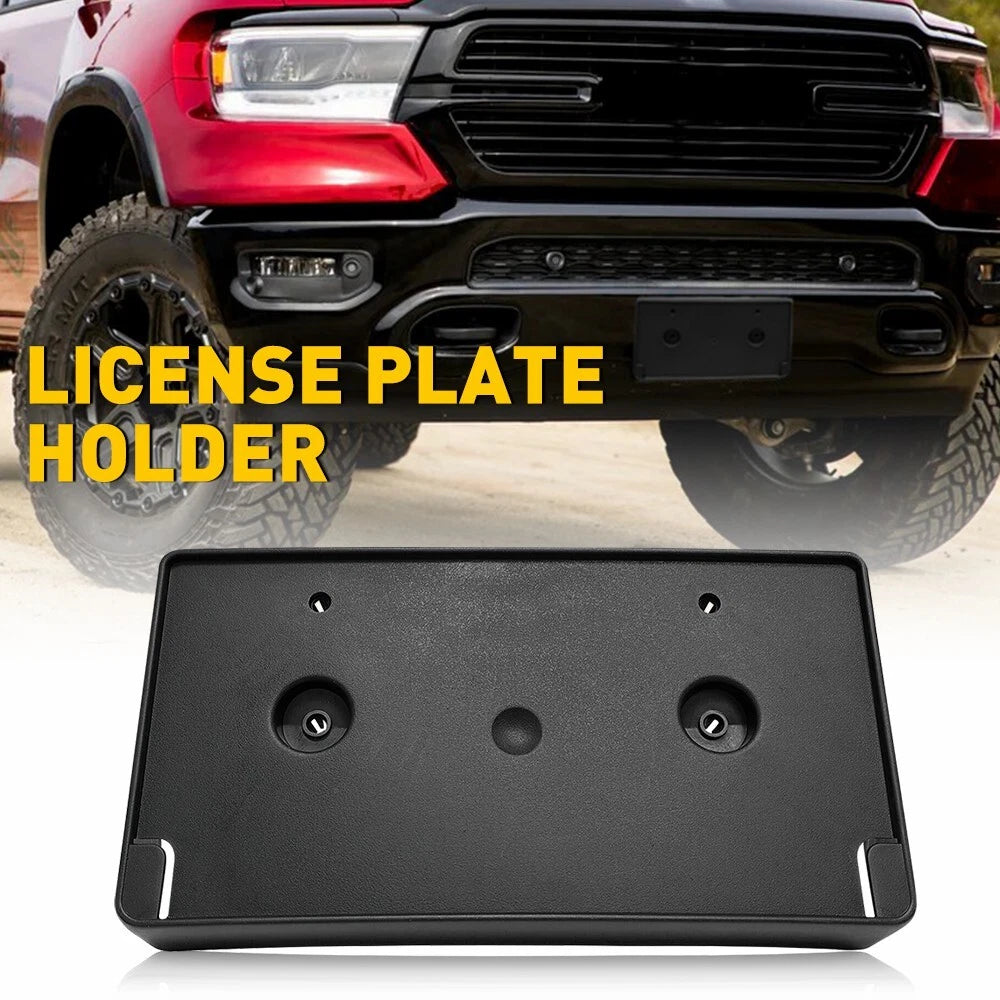 For 2019 2020 2021 2022 Dodge Ram 1500 License Plate Tag Mounting Bracket Front 6B93BC-57