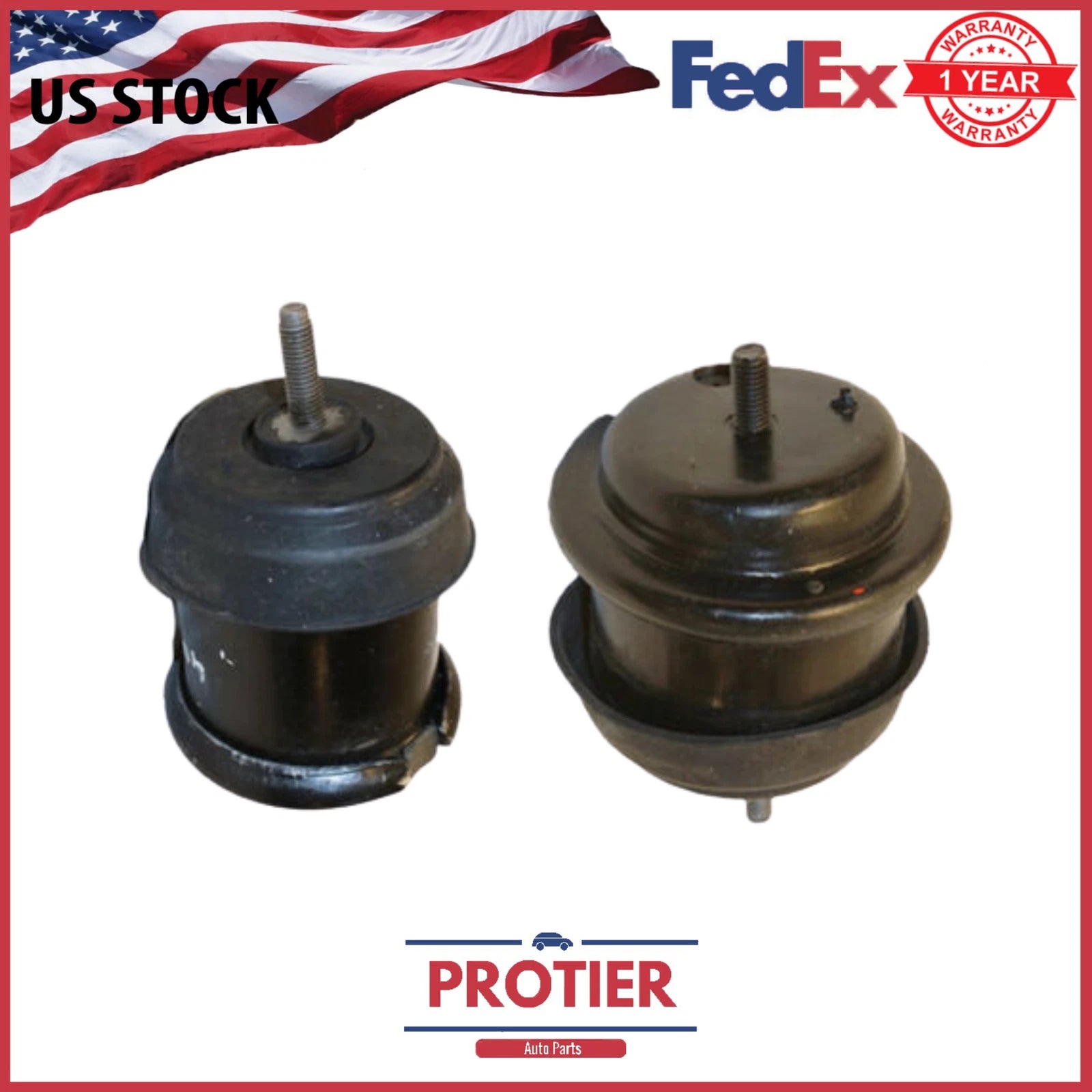 Front & Rear Motor Mount 2PCS Set Fit 2009-2017 Chevy Traverse/ GMC Acadia 3.6L 6B93BC-57