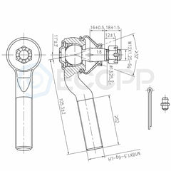 For 1980-1986 Nissan 720 2WD 10pcs Front Ball Joints Tie Rods Sway Bar links Kit 6B93BC-57