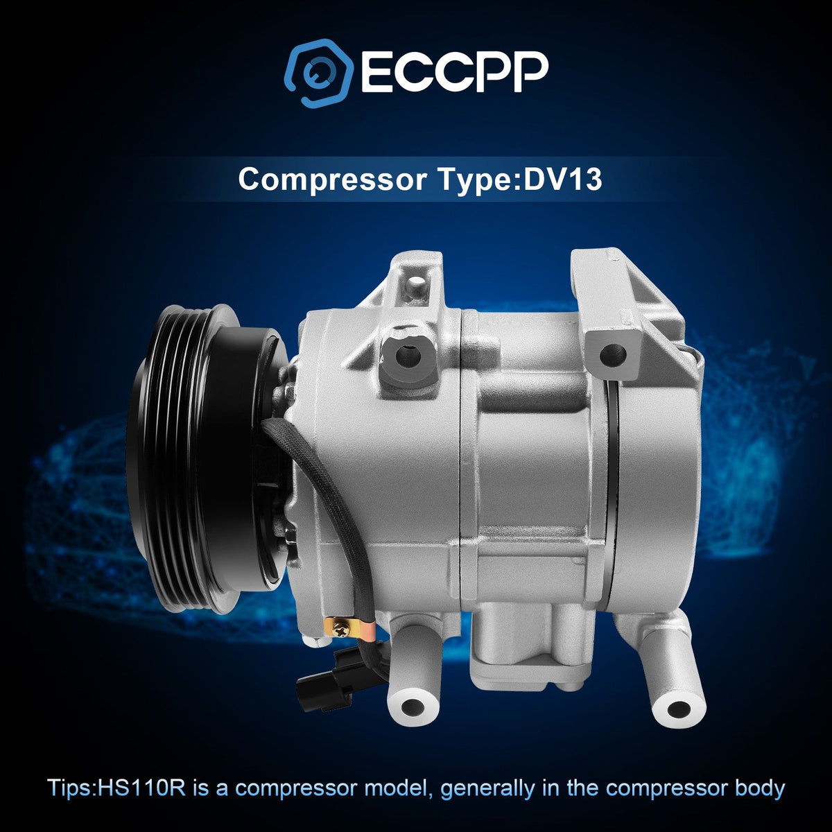 A/C AC Compressor For Kia Rio For Rio5 1.6L 2006 2007 2008 -2011 6B93BC-57