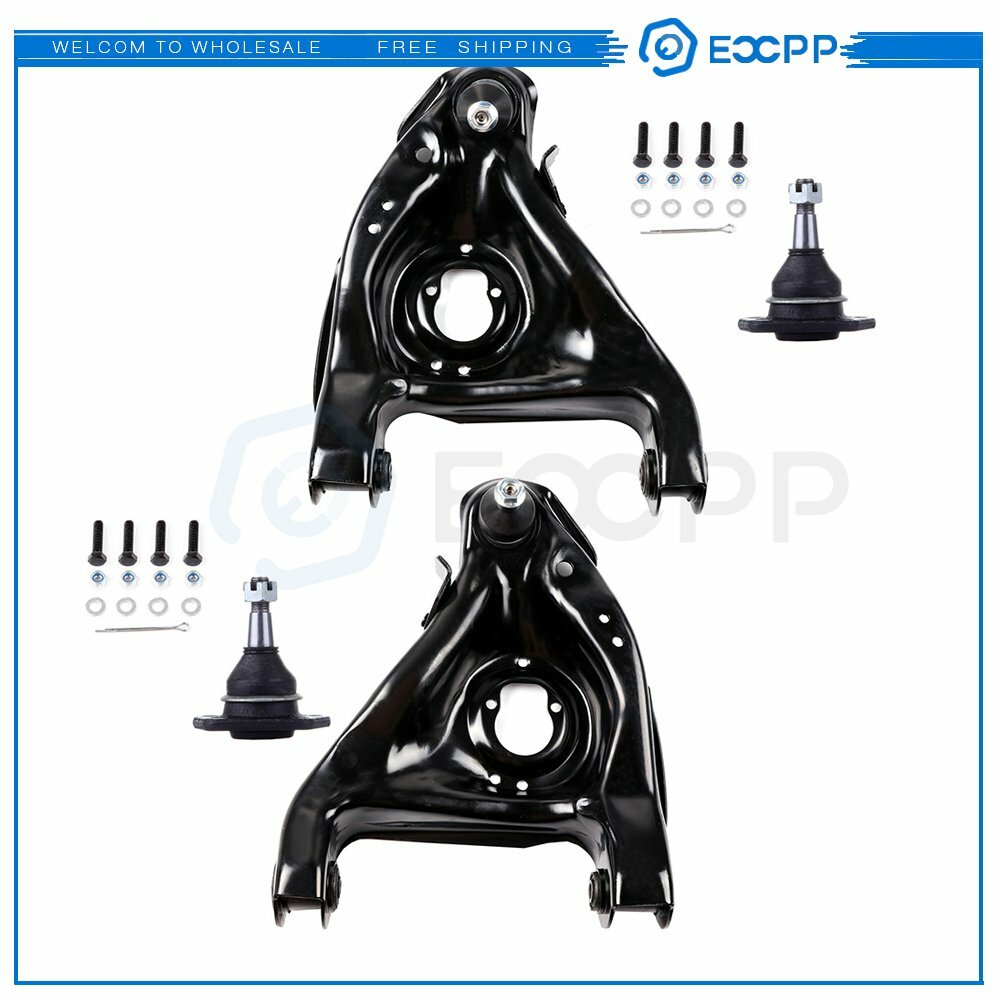 4set Front Suspension Lower Control Arm Upper Ball Joint Fits 96-03 Chevy GMC 6B93BC-57