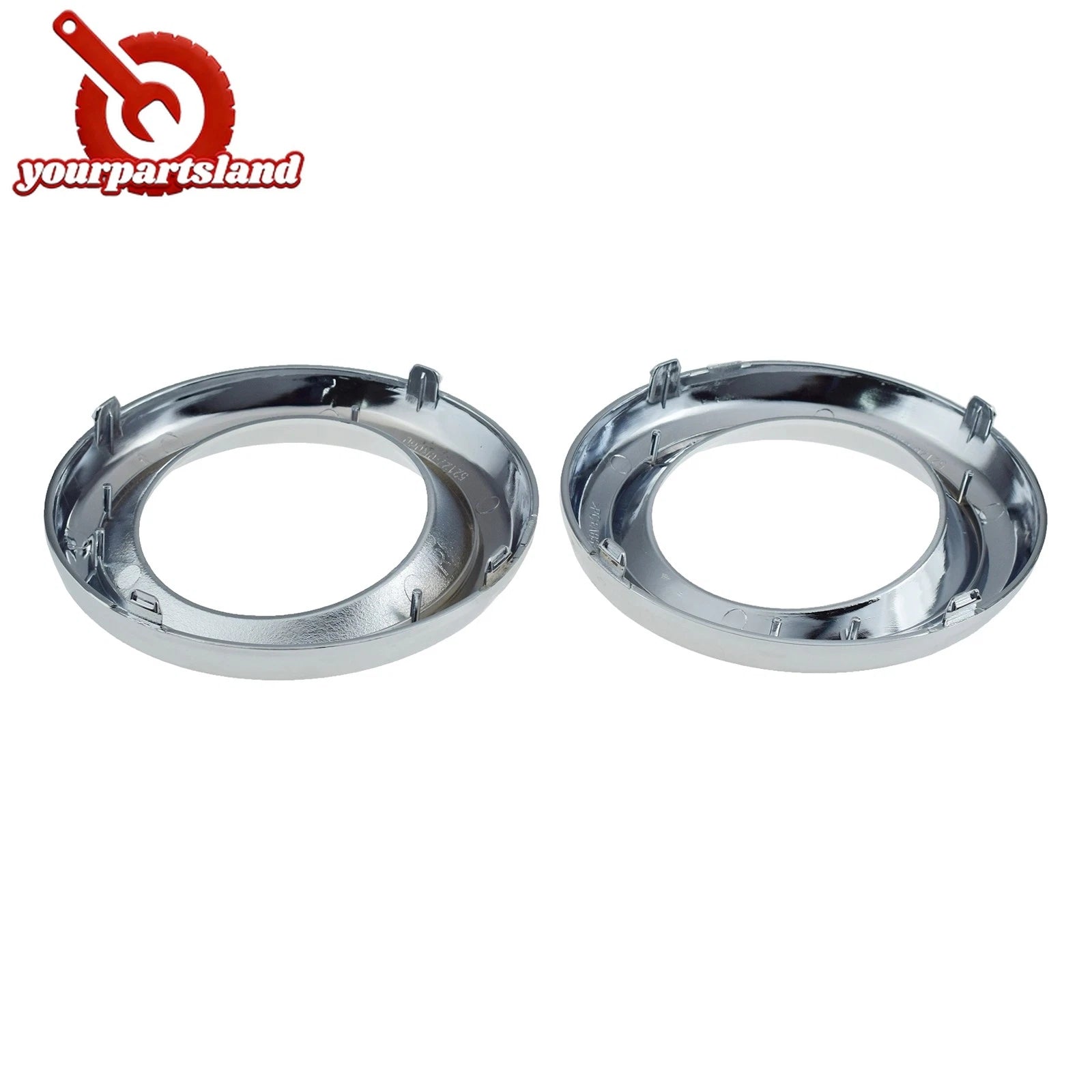 Chrome Fog Light Trim Bezel 2PCS For Toyota RAV4 2009-2012 Left Right 521280R030 6B93BC-57