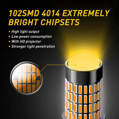 6x AUXITO 3157 LED Turn Signal Reverse Light Canbus Bulbs Parking Lamp Amber EOA AUXITO