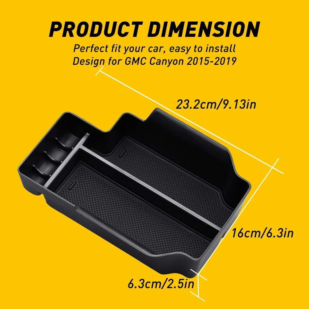 Compatible Center Console Tray For Chevy Colorado/GMC Canyon Accessory 15-19 EOA 6B93BC-57