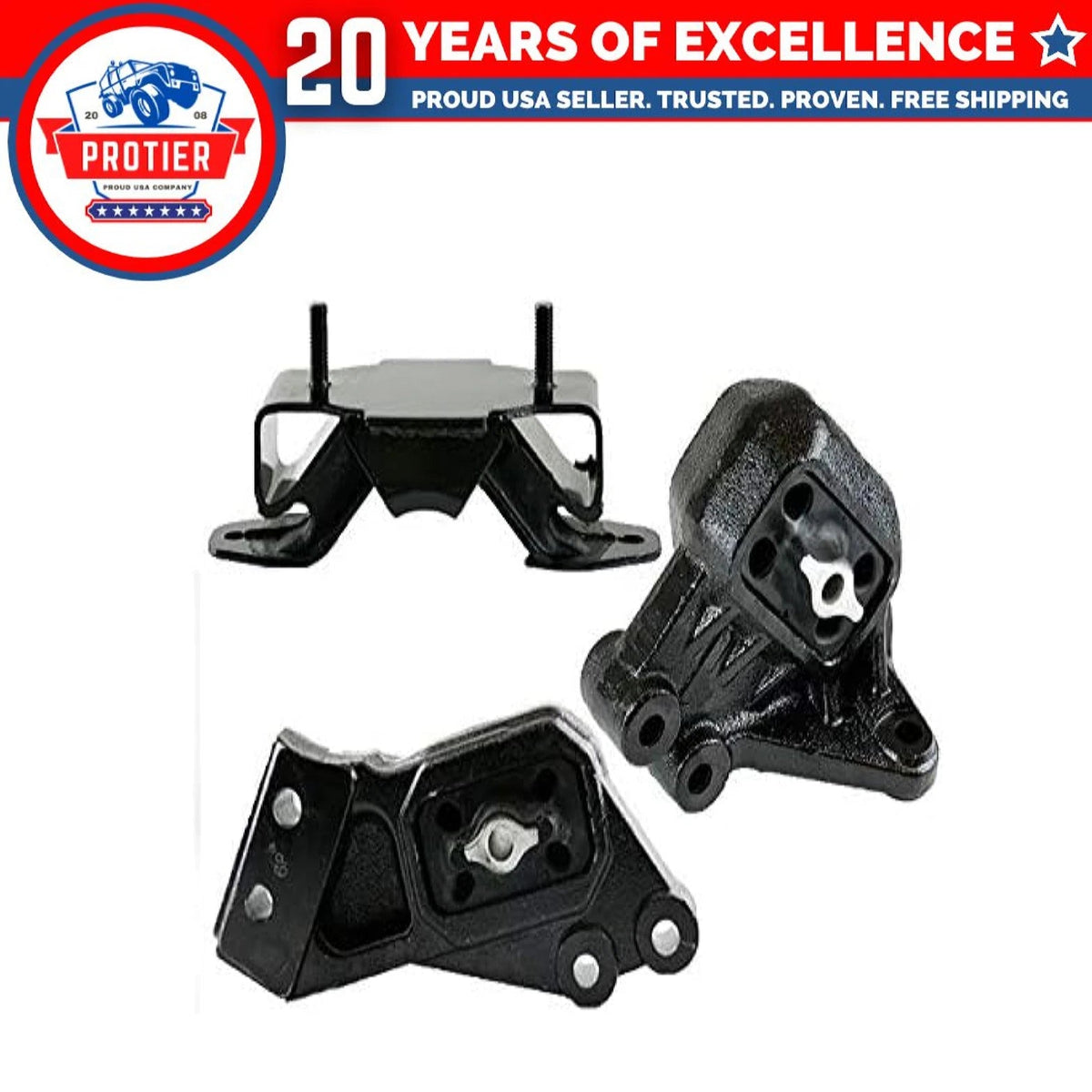 Fits 2002-2005 Dodge Ram 1500 4.7L 5.7L 4WD Motor&Trans Mount Set 6B93BC-57