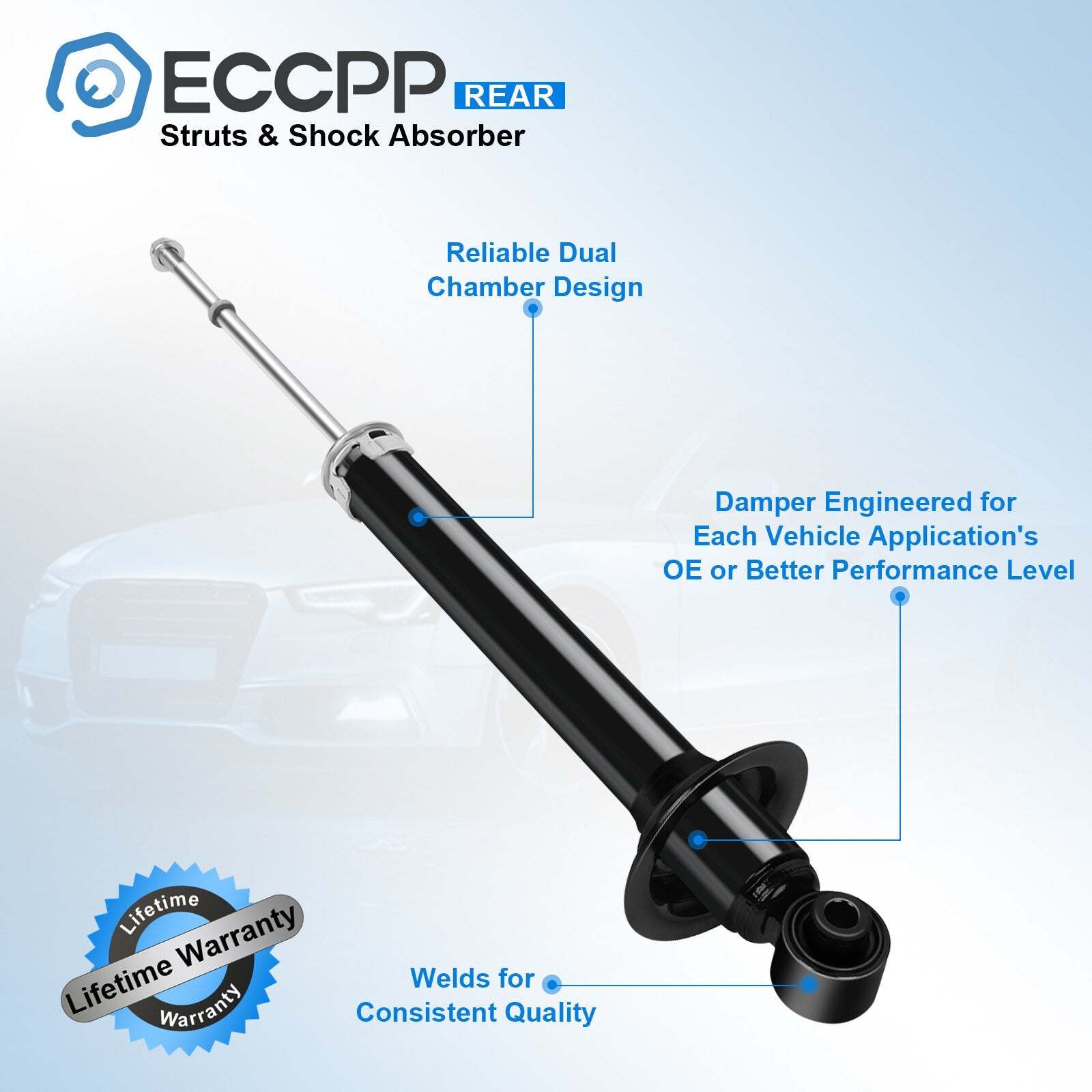 Front Rear Struts Shocks For 2006-2013 LEXUS IS250 IS350 RWD Left Right 6B93BC-57
