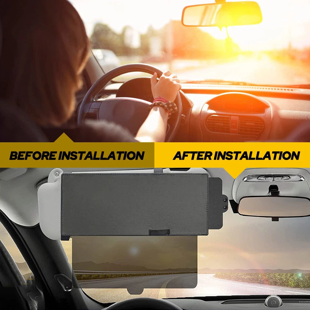 Car Sun Visor Extender Shield Truck Side Anti Glare Window Shade EOA 6B93BC-57