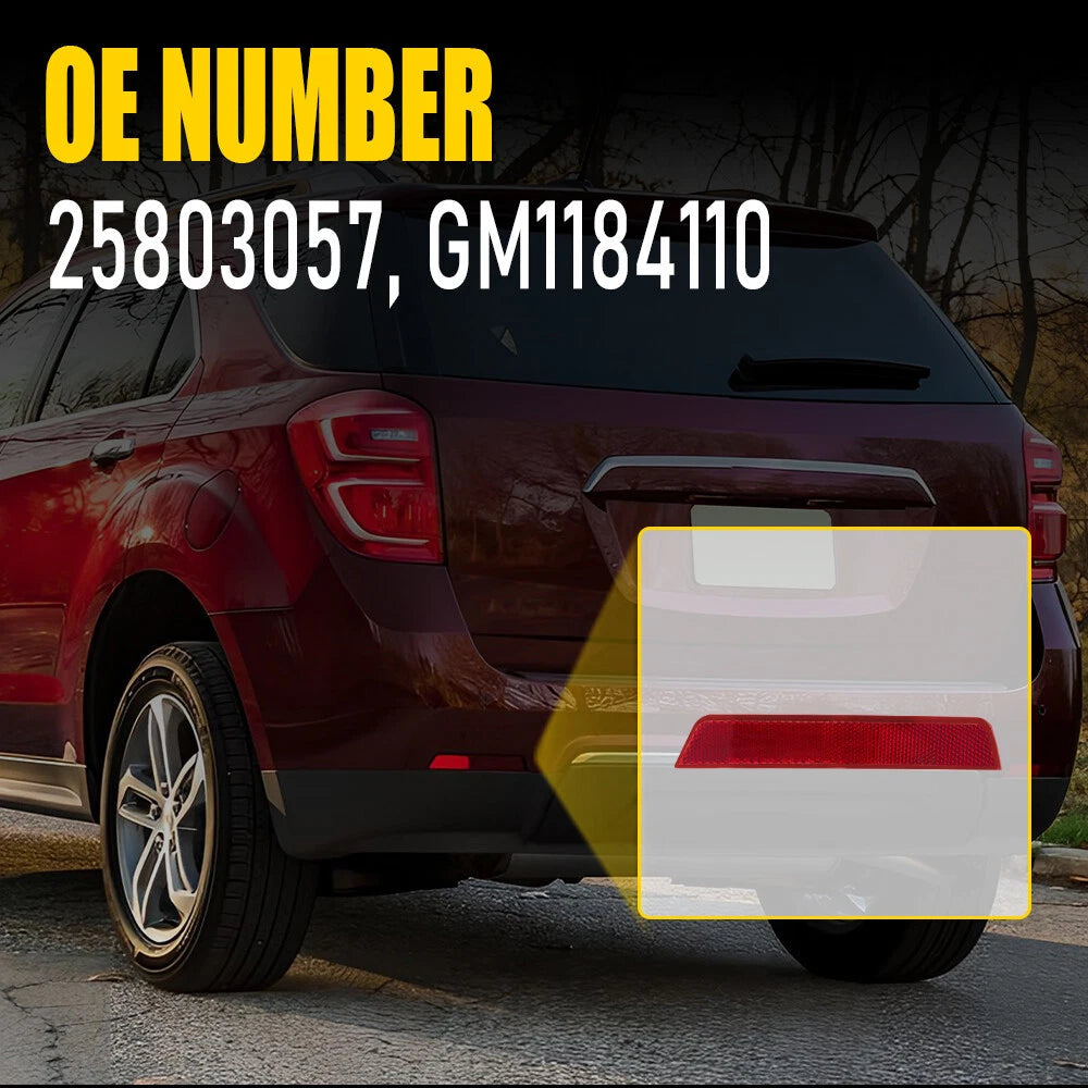 Rear Driver Bumper Reflector For 2010-17 Chevrolet Equinox 25803057 GM1184110 EA 6B93BC-57