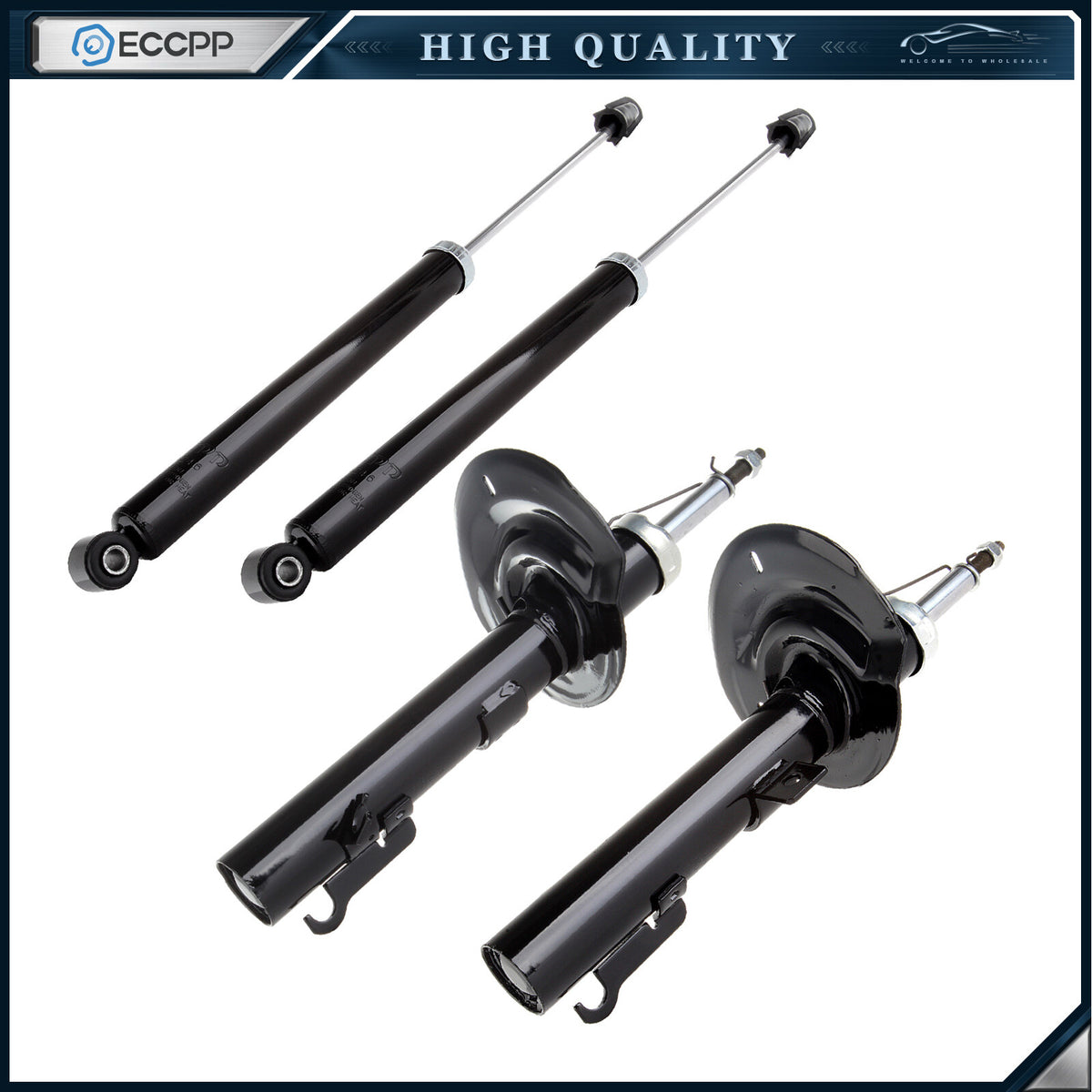 Front Rear Struts Shocks For 2006-2011 Ford Focus Left Right ECCPP
