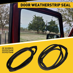 For 2007-2018 Jeep Wrangler Front JK Door Weatherstrip Seal LH RH Set of 2 US 6B93BC-57