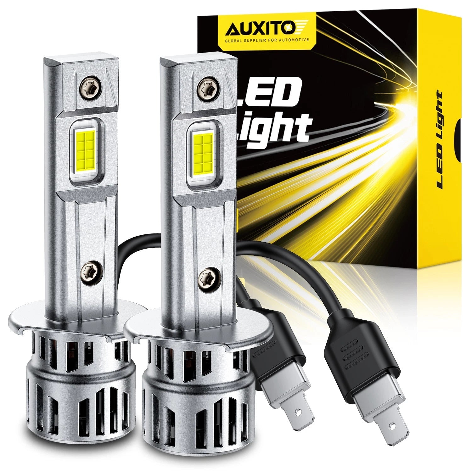H1 6500K Super Bright White 24000LM LED Headlights Bulb Kit Hi Low Beam DRL M6EA 6B93BC-57