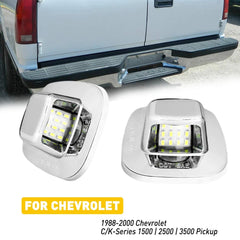 LED License Plate Light For 88-00 Chevy C/K 1500 2500 3500 WHITE Tag Lamp EOA 6B93BC-57