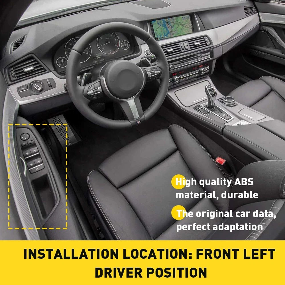 Door Switch Panel Handle Pull Inner Trim Left for 10-17 BMW 5 Series F10 USA EOA 6B93BC-57