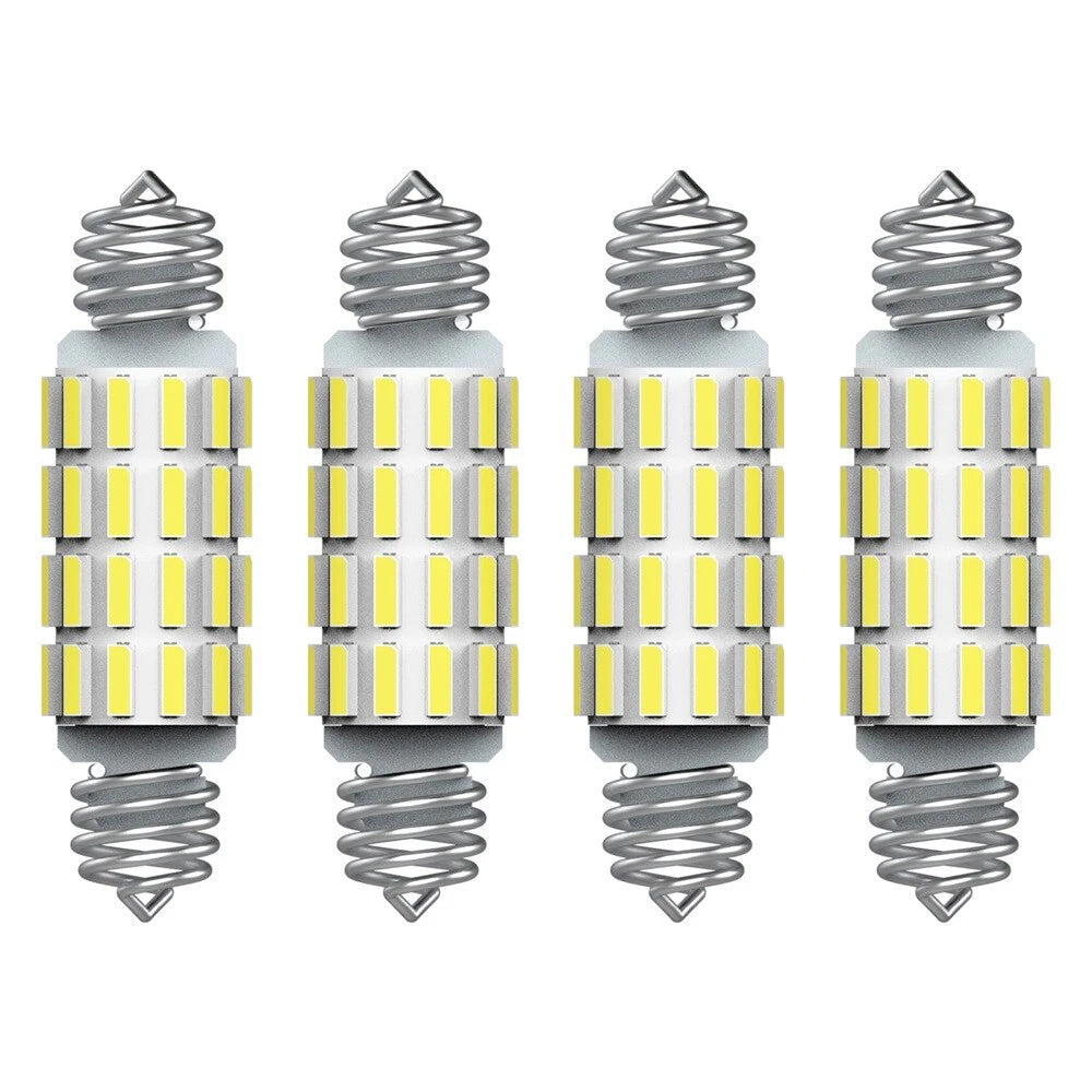 4X AUXITO 39MM-42MM 578 211-2 LED Interior Bulb Dome Map Light 6500K White EOA AUXITO