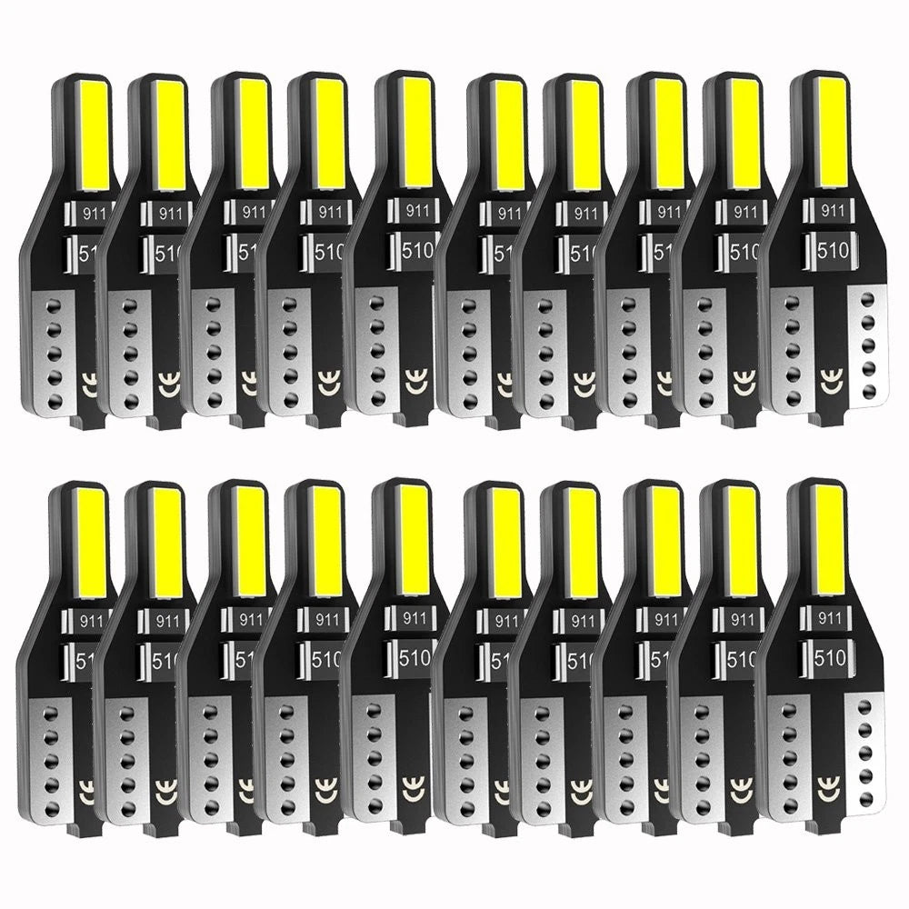 20X T10 LED Lights Bulbs Xenon White 192 168 194 2825 W5W Super Bright 6000K EOA 6B93BC-57