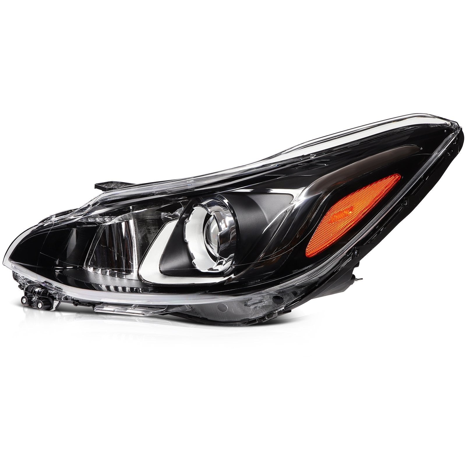 ECCPP Headlight Assembly For Chevrolet Spark 1.4L 2019-2022 Left Side Black 6B93BC-57