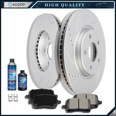 Front Ceramic Brake Pads And Rotors For Chevy Cobalt Pontiac G6 Saturn Ion 6B93BC-57