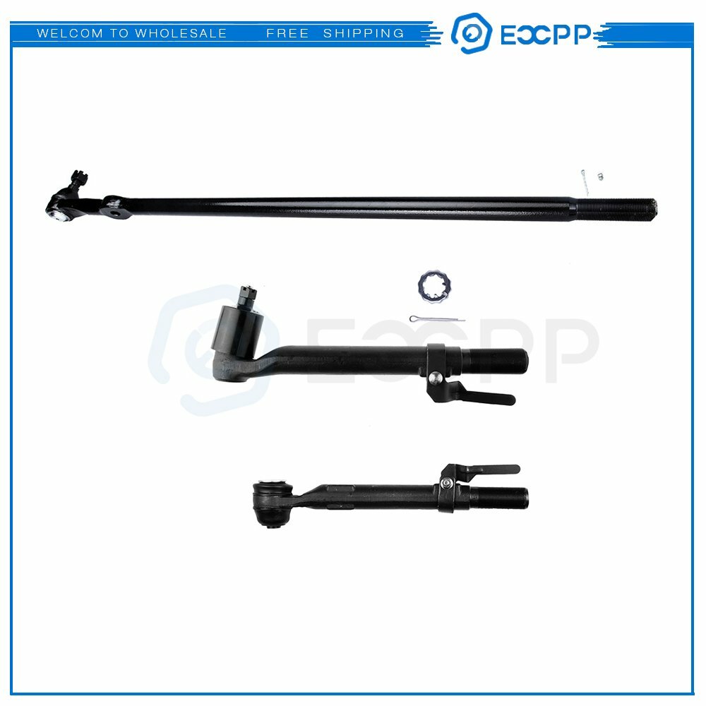 3x Fits 2005-08 09 10 Ford F-250 F-350 4WD Steering Parts Outer Tie Rod End Link 6B93BC-57