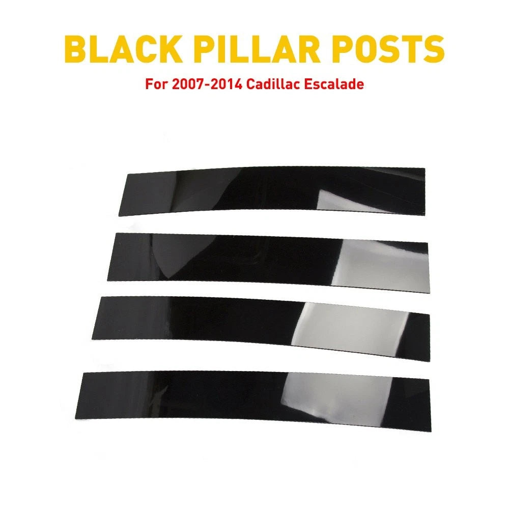 For 2007-2014 Cadillac Escalade Black Pillar Post Door Trim Car Auto Accessories 6B93BC-57