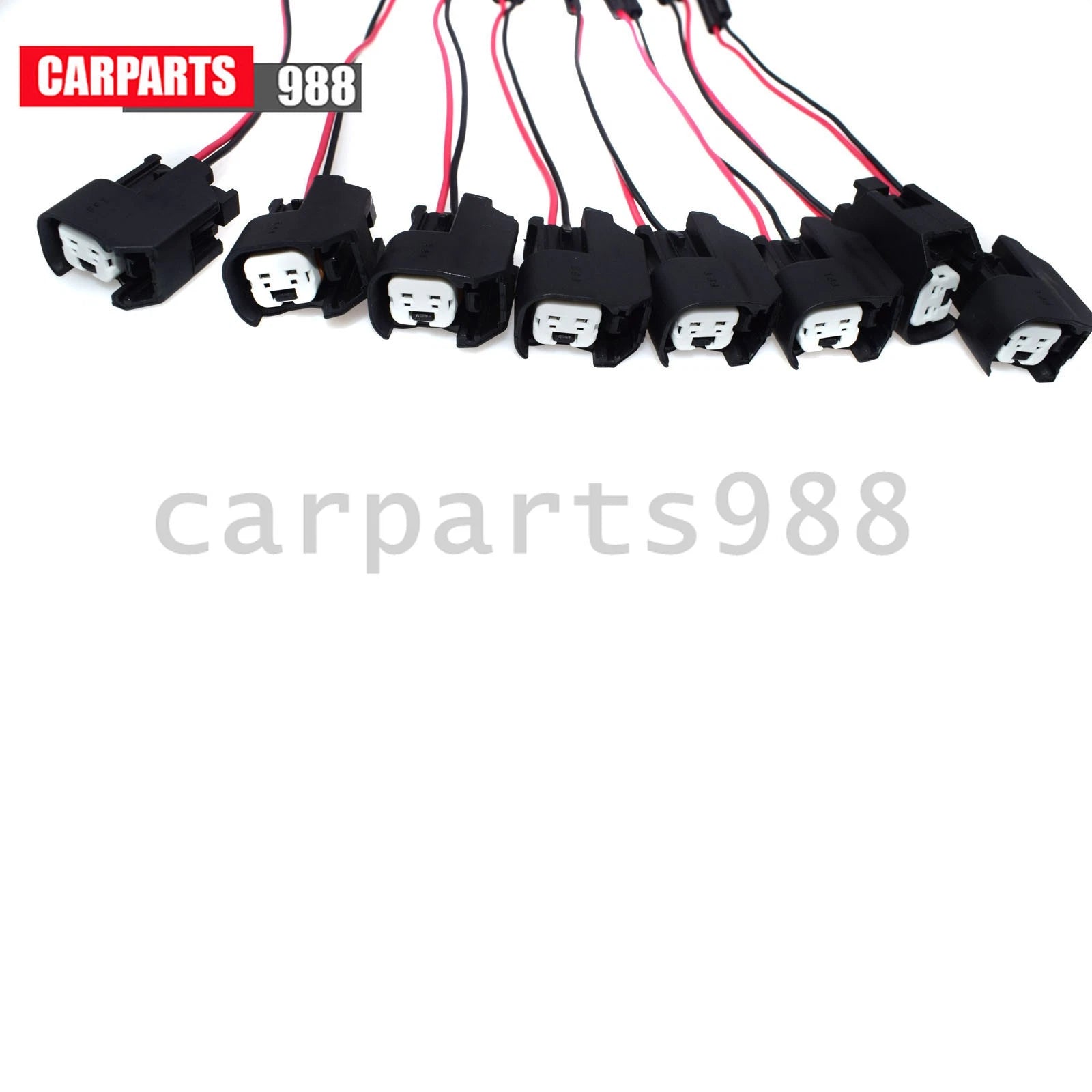 8Pcs LQ4 LQ9 4.8 5.3 6.0 Wire Harness to LS2 LS3 LS7 EV6 Injector Adapters Kit 6B93BC-57