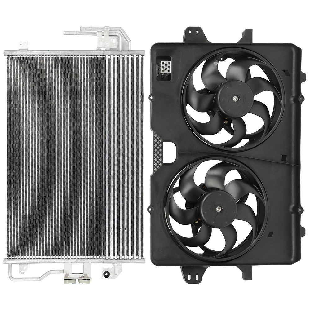 AC Condenser Cooling Fan Kit For 2008-2012 Ford Escape 2008-2011 Mercury Mariner 6B93BC-57