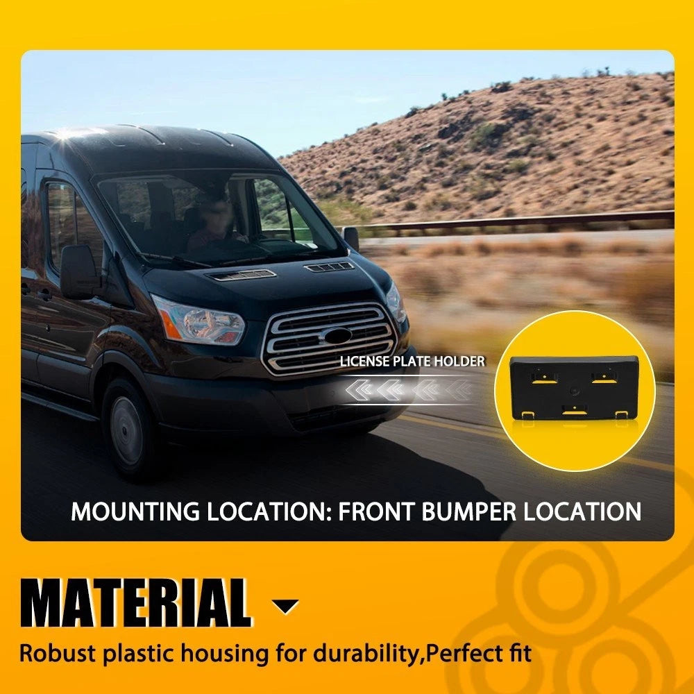 For 15-19 Ford Transit-150 250 350 350HD Front License Plate Tag Bracket Holder 6B93BC-57