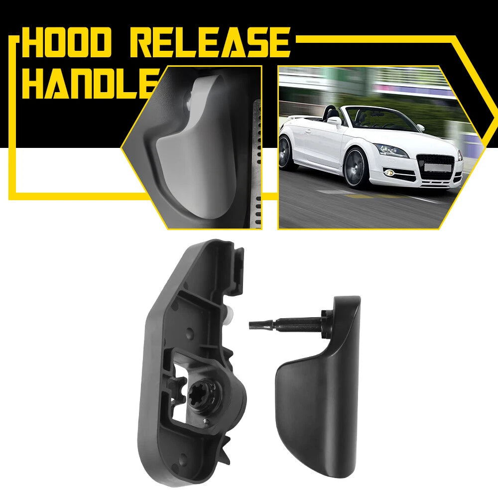 Hood Latch Release Cable Handle LHD for 2006-2014 Audi TT TTRS Coupe/Roadster EA 6B93BC-57