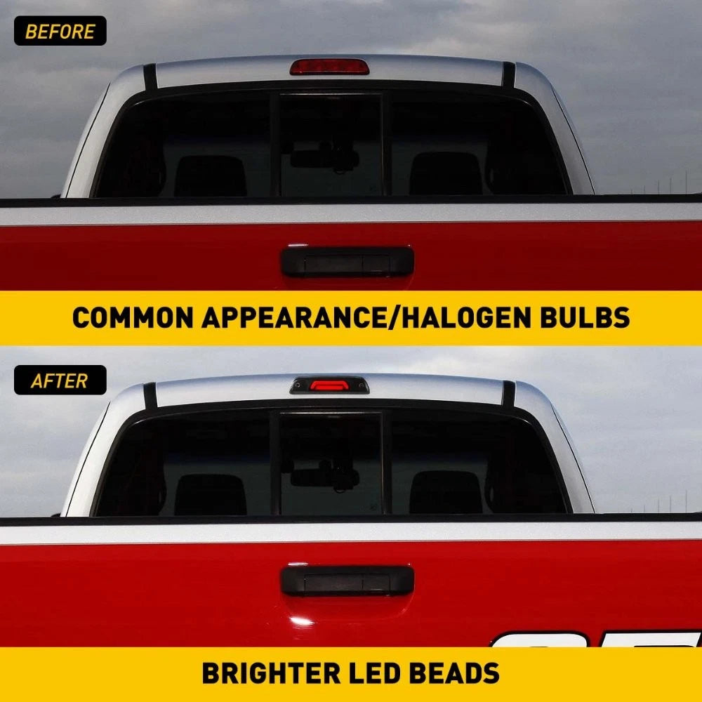 FOR 1995 -2017 TOYOTA TACOMA RED LED THIRD 3RD TAIL BRAKE LIGHT STOP LAMP SMOKED 6B93BC-57