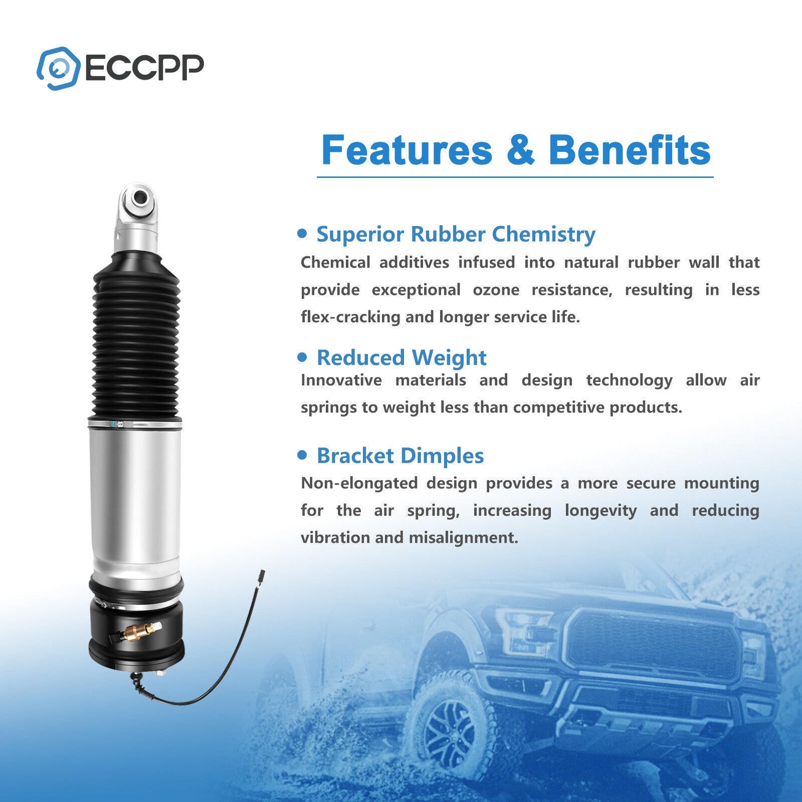 Rear Left Air Suspension Shock For BMW E65 E66 745i 750i 745Li 750Li 760Li EDC 6B93BC-57